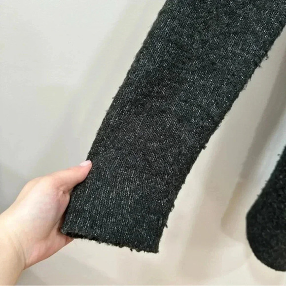 🍁 Zara Black and Cream Open Front Cardigan Medium 6873/115 - Picture 6 of 12